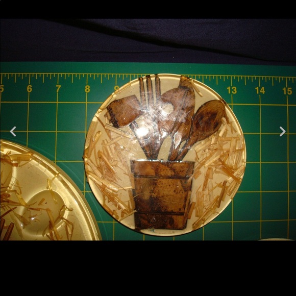 3 Vintage Retro Country Egg Plate Napkin Holder Trivet - Picture 11 of 12